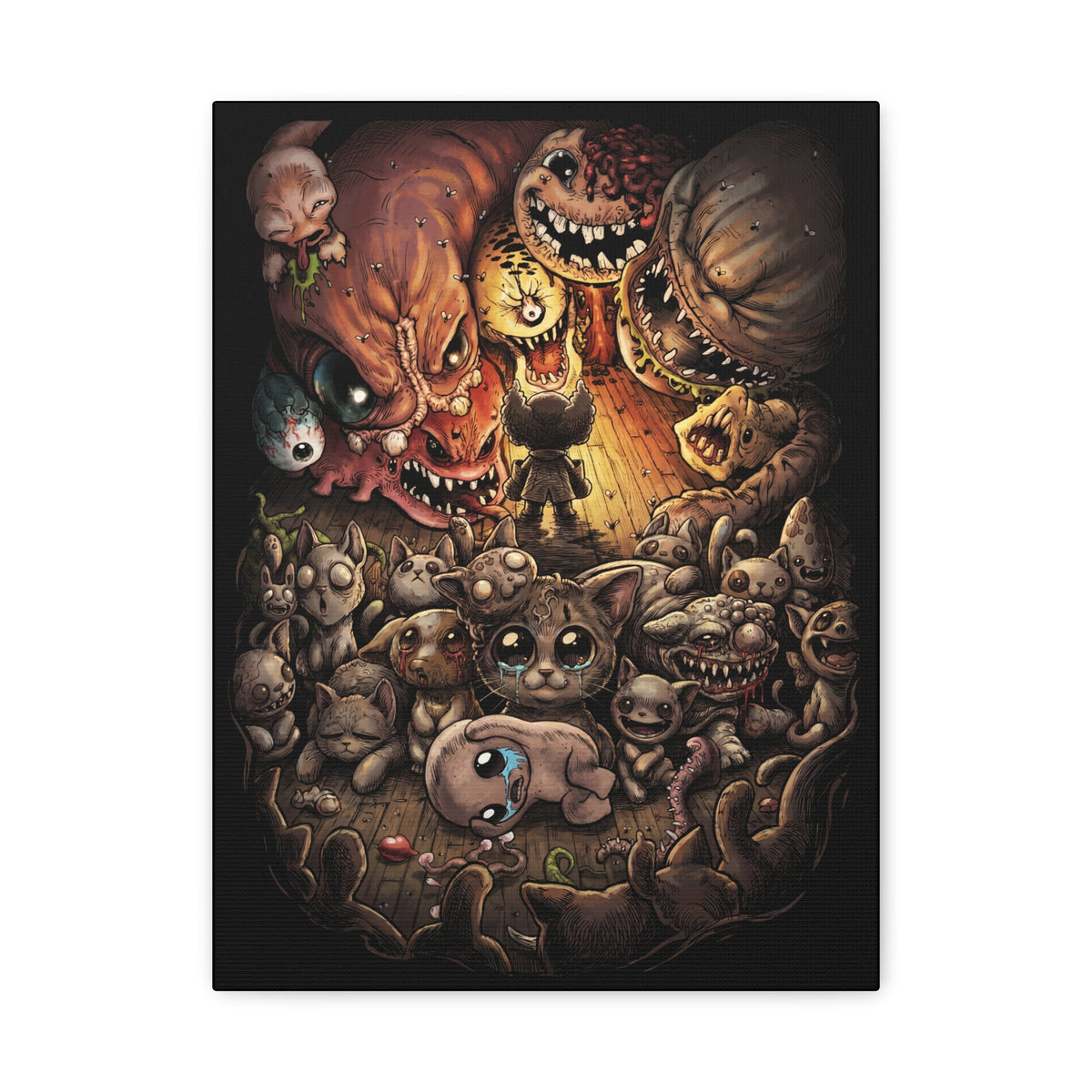 Mewgenics Isaac Easter Egg Catapocalypse Canvas Print