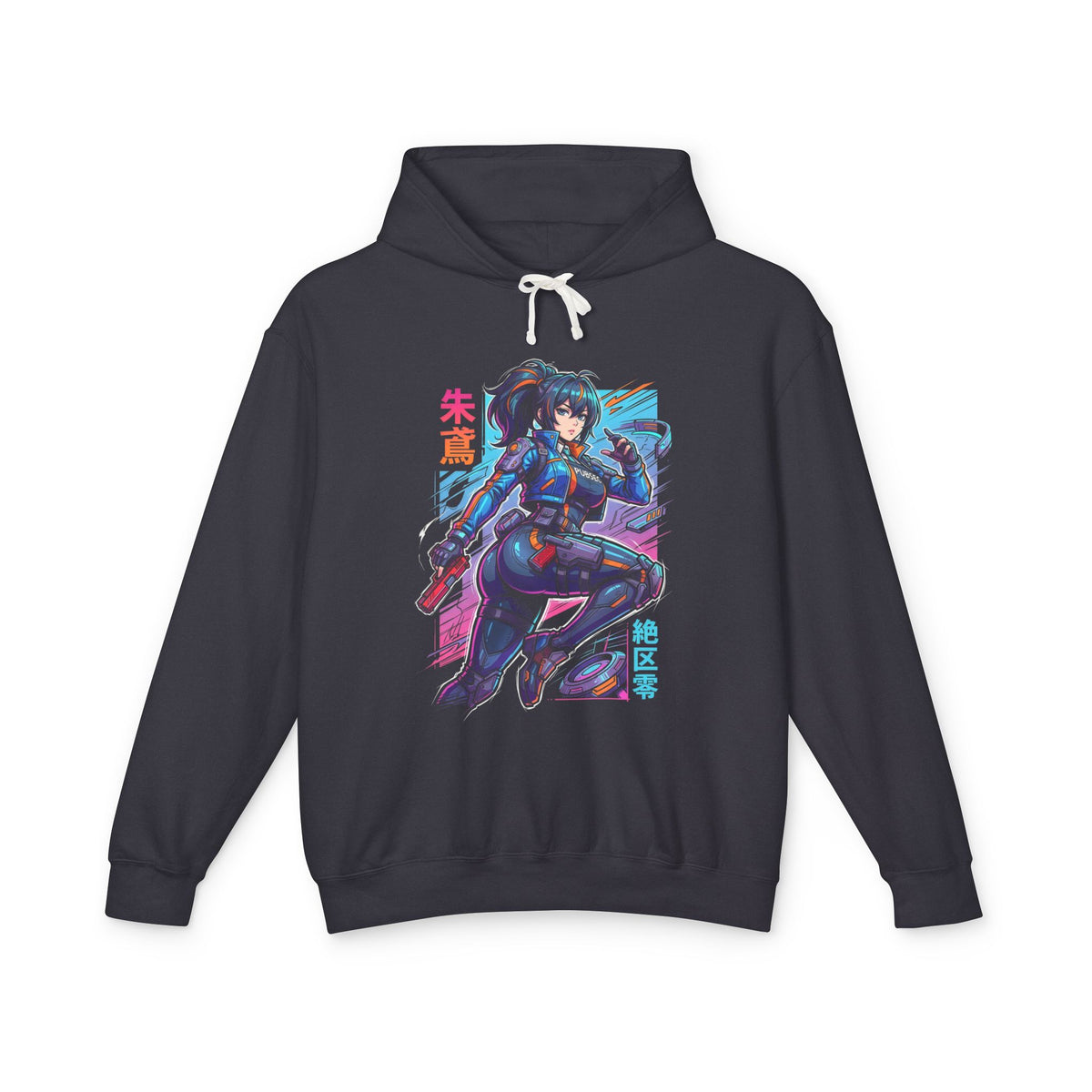Zenless Zone Zero Zhu Yuan Pubsec Neon Pose Fan Art Hoodie