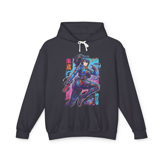 Zenless Zone Zero Zhu Yuan Pubsec Neon Pose Fan Art Hoodie