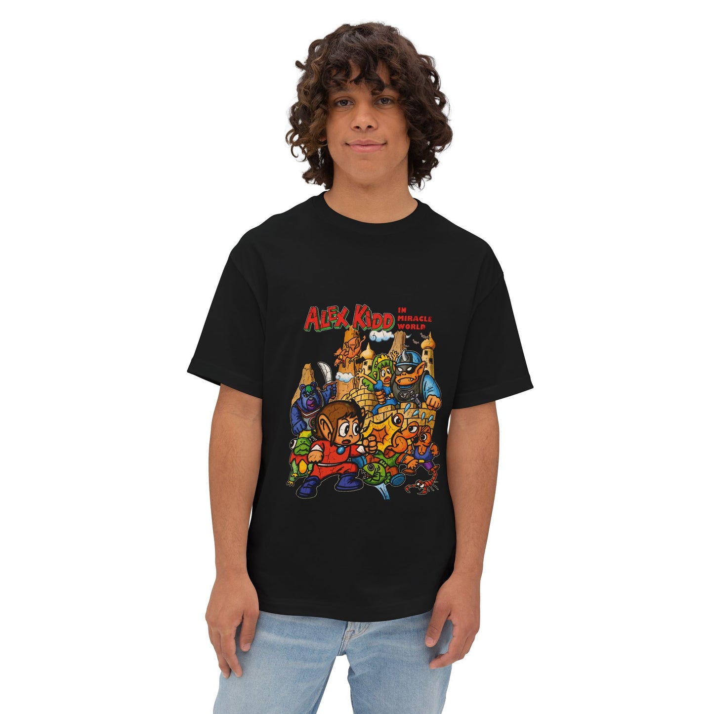 Alex Kidd Alex Kidd Gaming Graphic Tee Premium Oversized Unisex T-Shirt