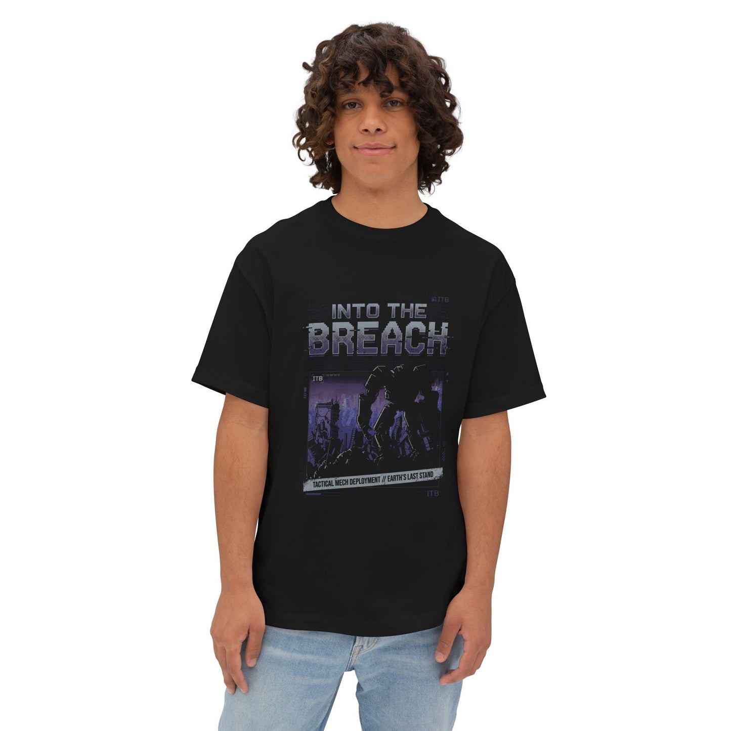 Into the Breach Mech Squad Gaming Graphic Tee Premium Oversized Unisex T-Shirt
