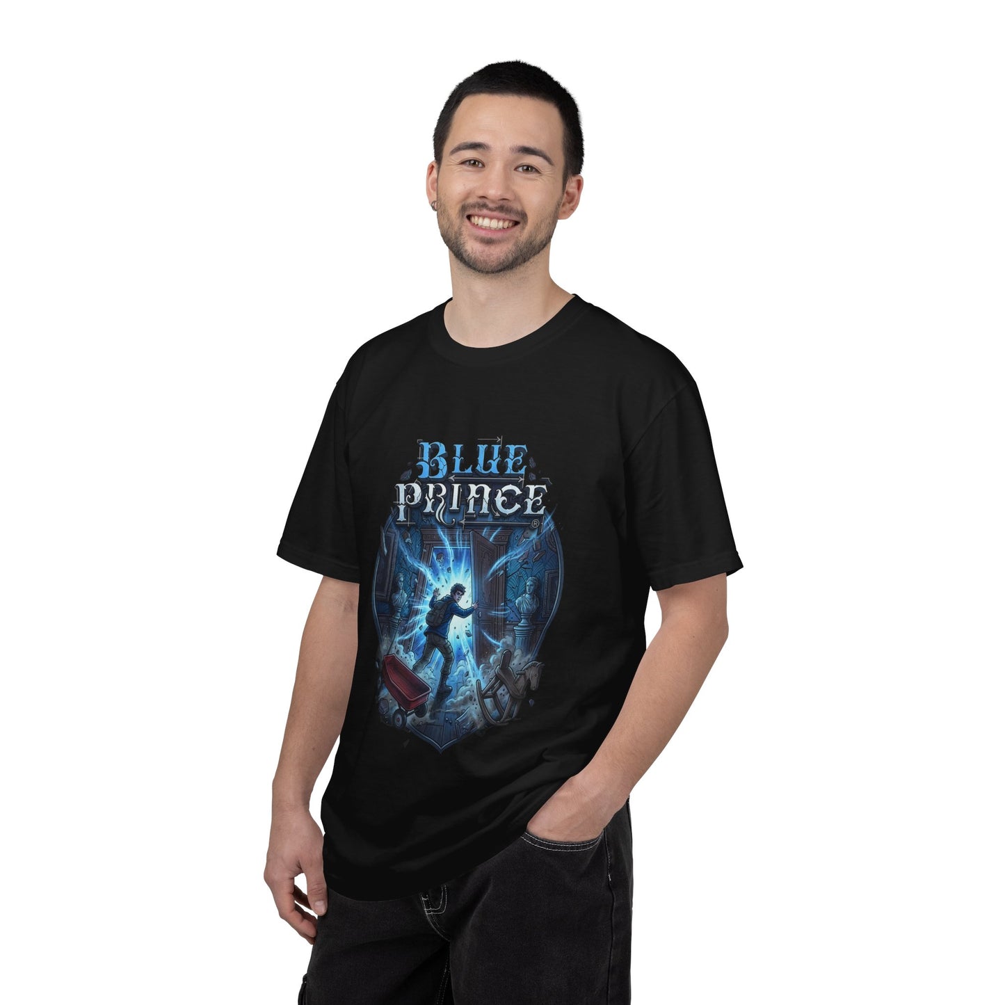 Mt Holly Blue Prince Art Deco Mystery Mansion Design Premium T-Shirt