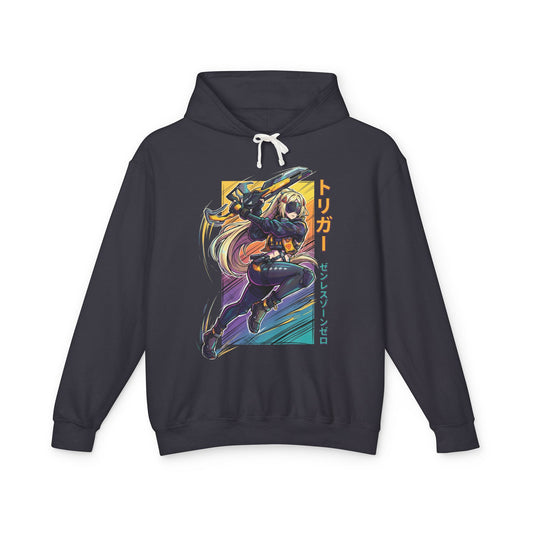 Zenless Zone Zero Trigger Retro Synthwave Electric Stun Unisex Premium Hoodie