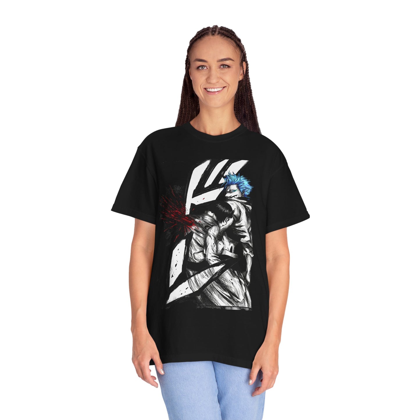 Sexta Espada Vibes Fan Design – Jagged Mask Fierce Fighter Premium T-Shirt