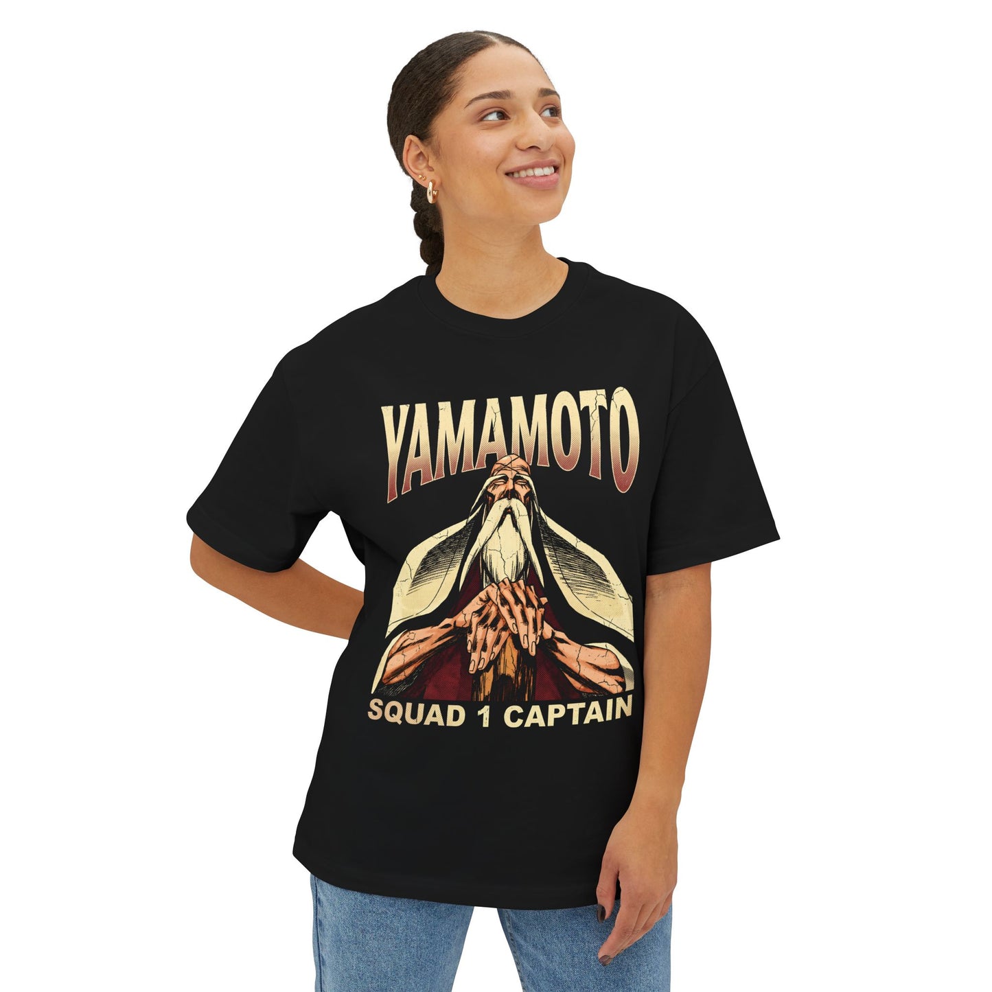 Yamamoto Genryusai Bleach Retro Anime Graphic Bootleg Tee