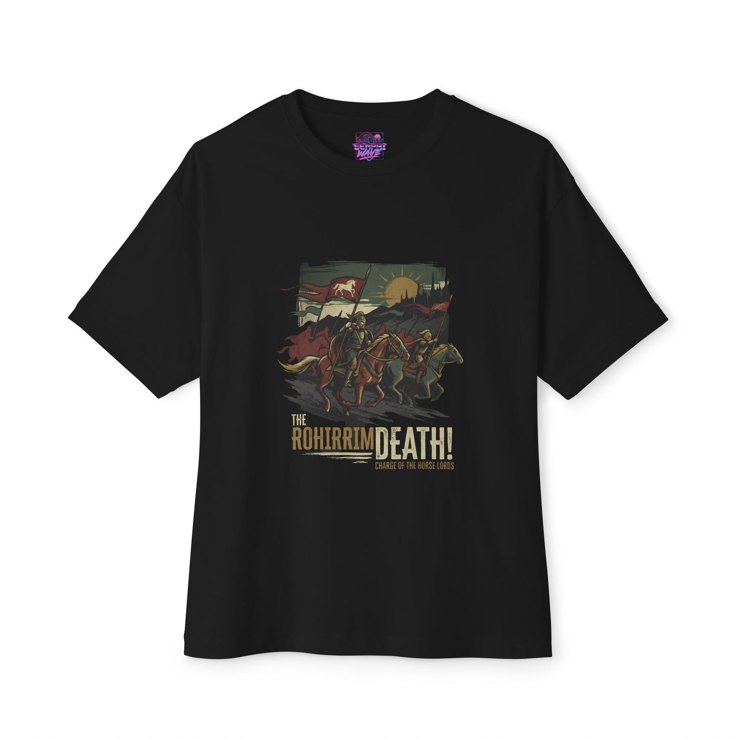 Lord of the Rings: Fellowship Ring Two Towers King Art Premium Oversized Unisex T-Shirt