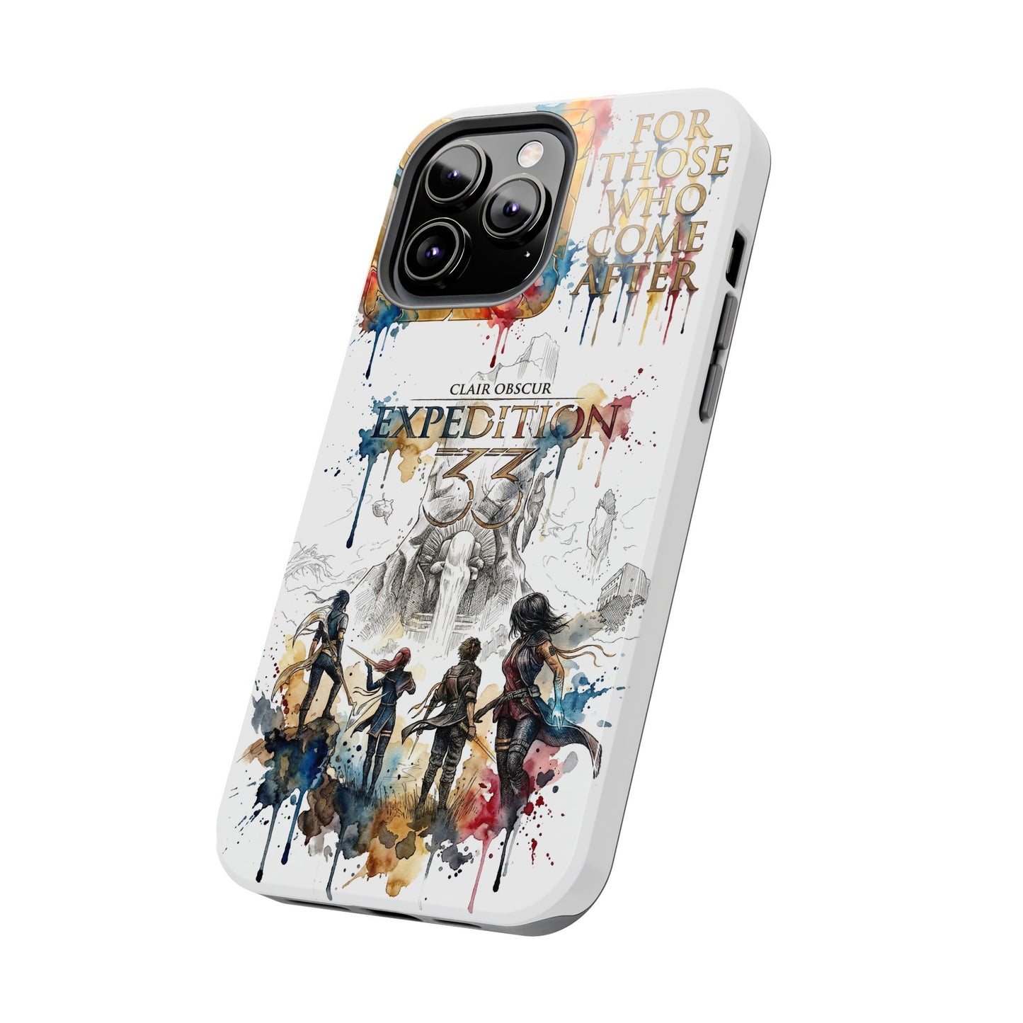 Tough iPhone Case — Clair Obscur:Expedition 33 Facing the Paintress Adventure Art Protective Cover