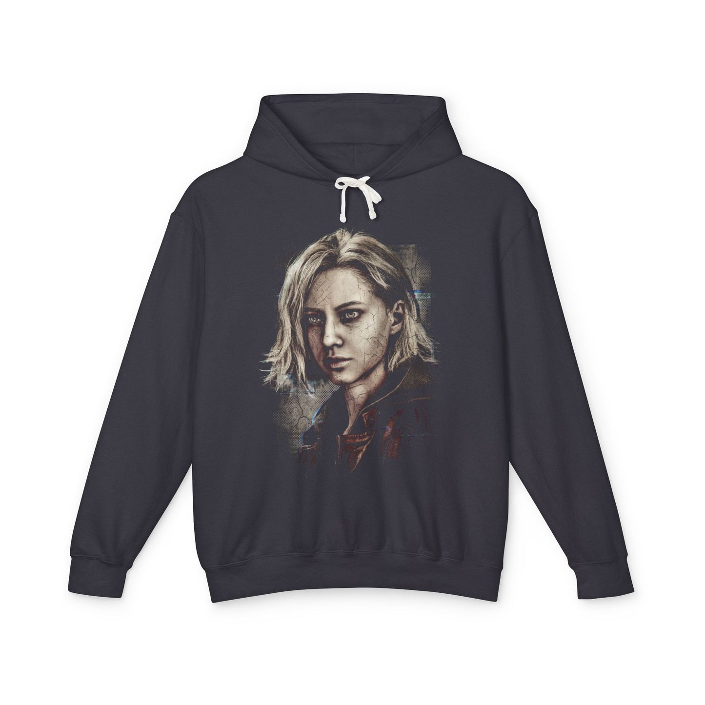 Grace Ashcroft Resident Evil 9 Leon Dual Protagonist Portrait Unisex Premium Hoodie