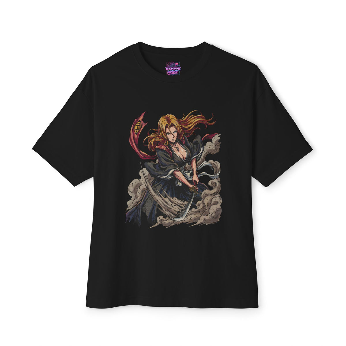Bleach Rangiku Matsumoto Pale Blue Eyes Beauty Mark Art Premium Oversized Unisex T-Shirt