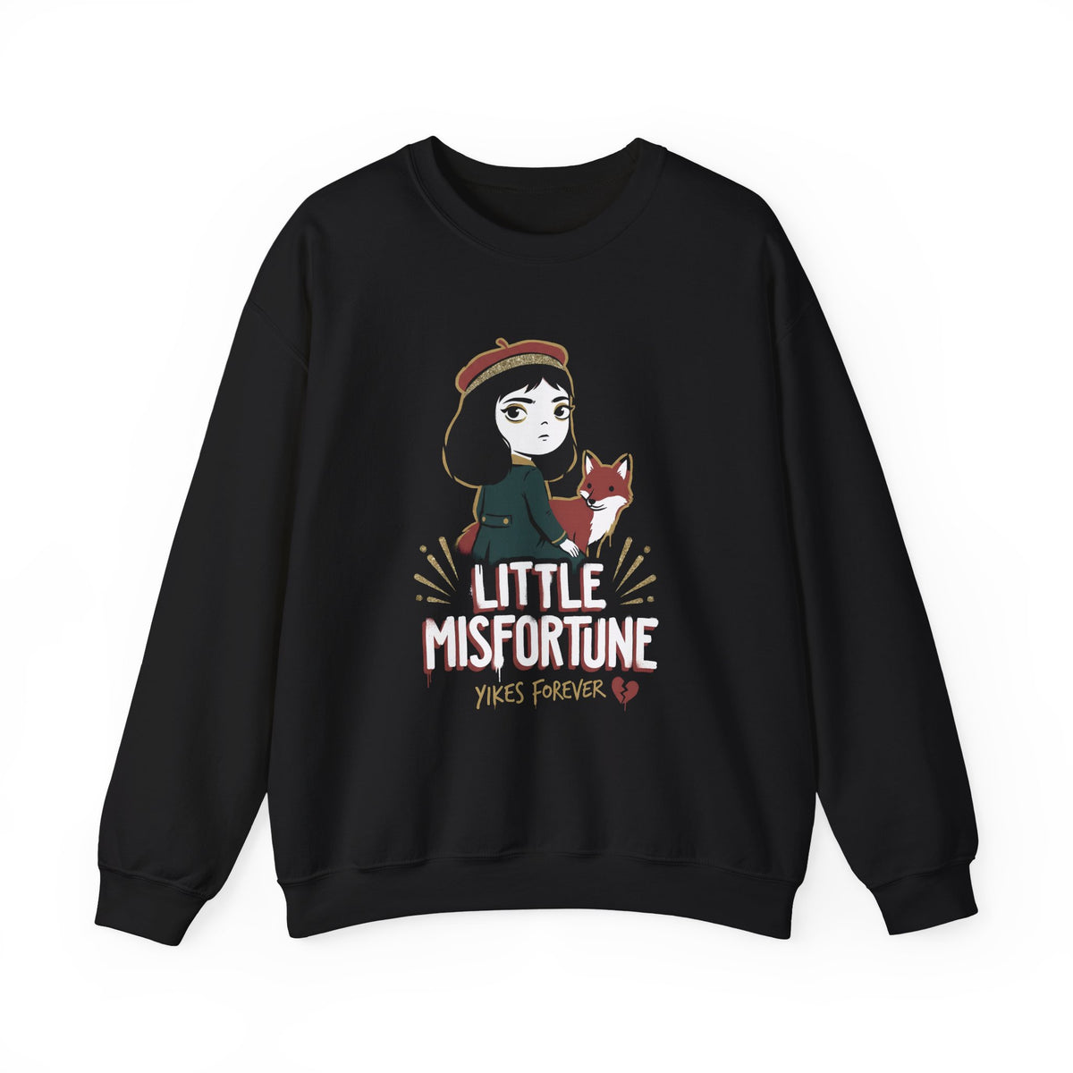 Little Misfortune Fox Friend Logo Crewneck Sweatshirt