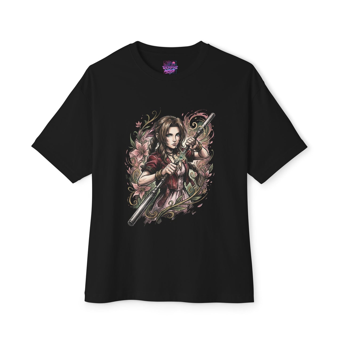 FF7 Aerith T-Shirt | Flower Girl Cetra Final Fantasy VII Gaming Tee Premium Oversized Unisex T-Shirt