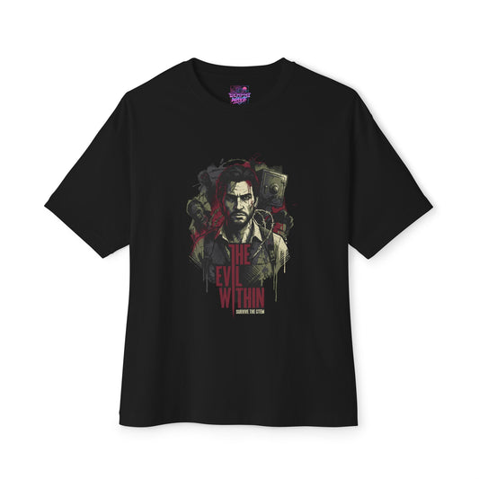 The Evil Within: Laura & The Keeper Nightmare Premium Oversized Unisex T-Shirt