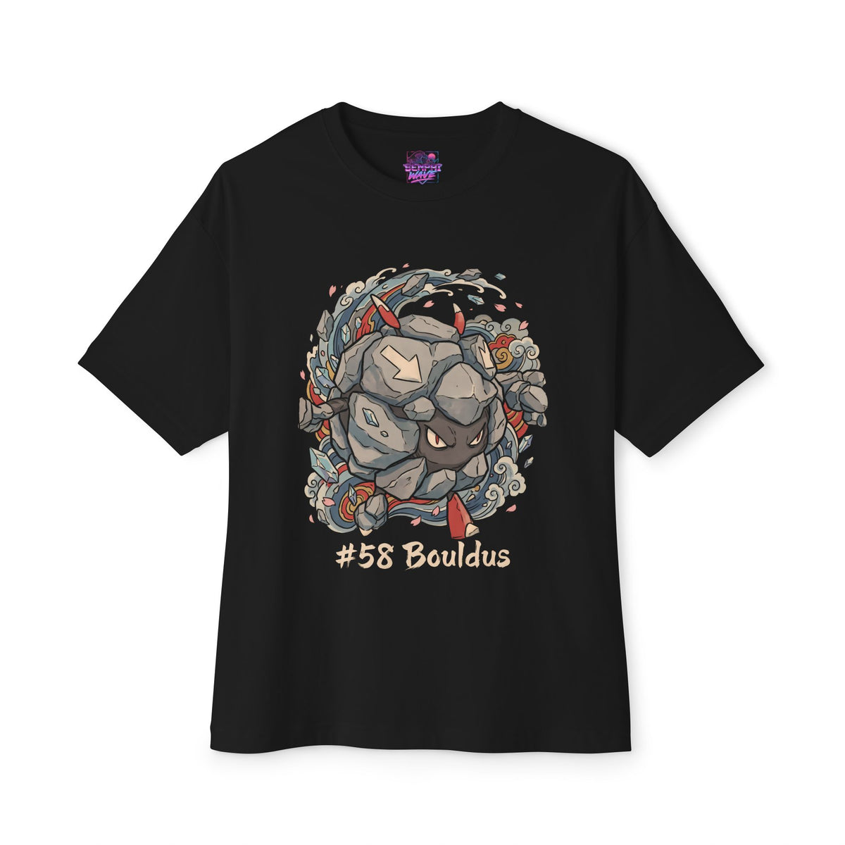Bouldus Aniimo Ukiyo-e Creature Art - Oversized Premium Tee