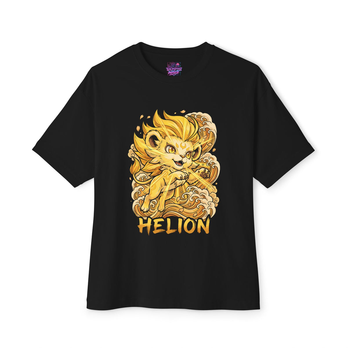 Helion Aniimo Ukiyo-e Creature Art - Oversized Premium Tee