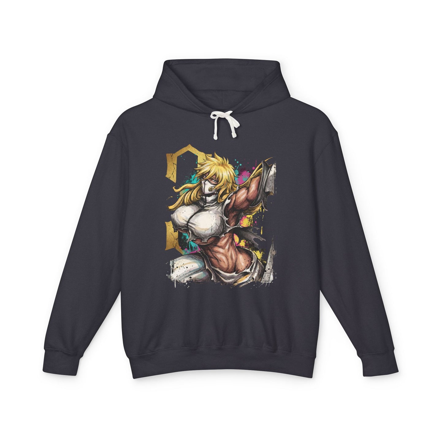 Shark-Themed Arrancar Inspired – Long Braids Tall Build Battle Ready Unisex Premium Hoodie