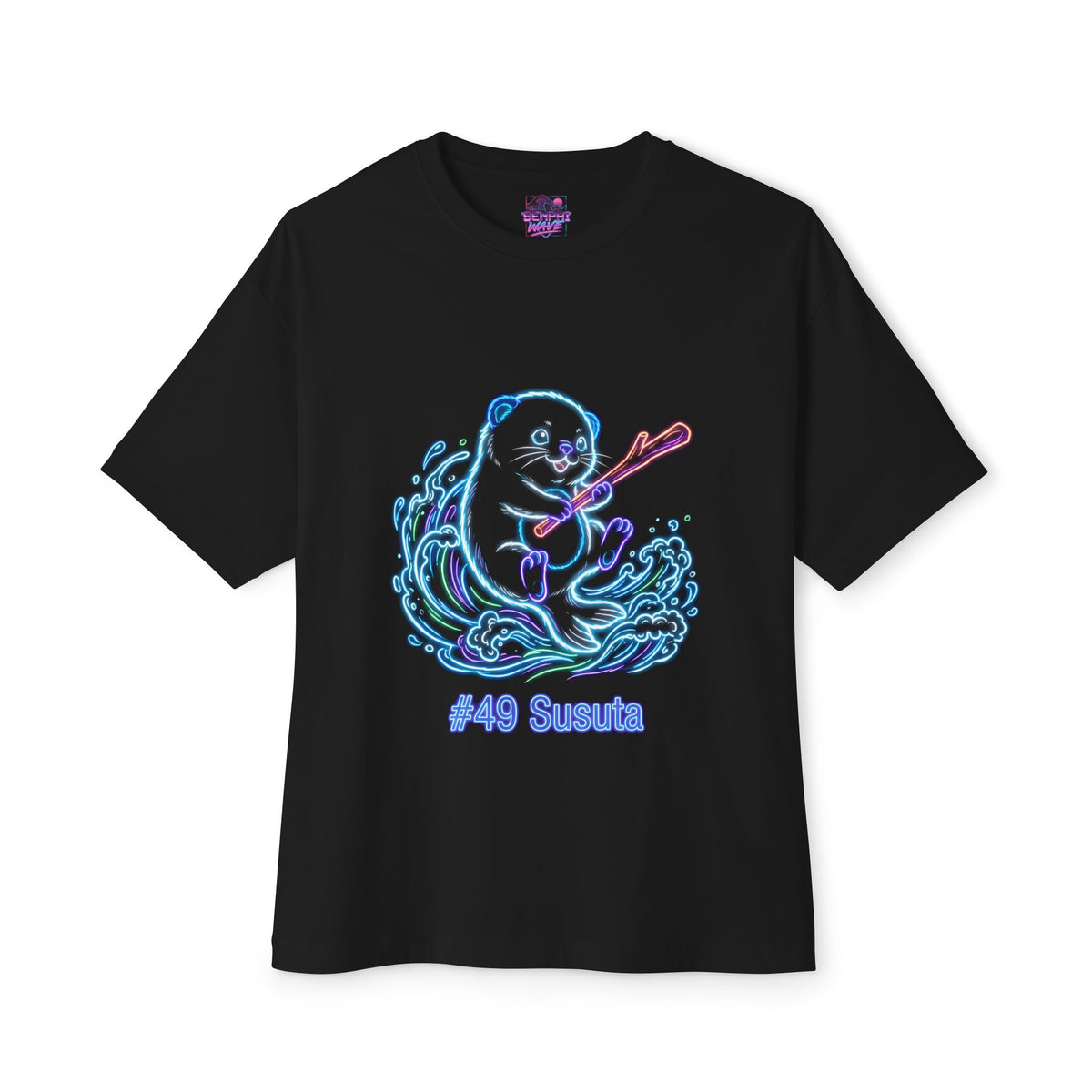 Susuta Aniimo Neon Glow Creature Art - Oversized Premium Tee