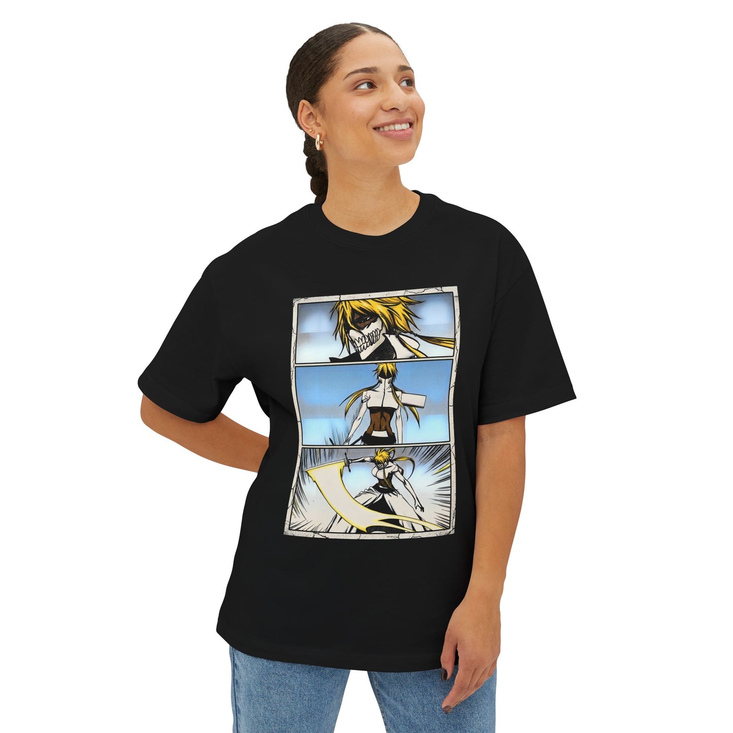 Tia Halibel Bleach Anime Manga Collage Graphic Tee - Oversized Premium Tee