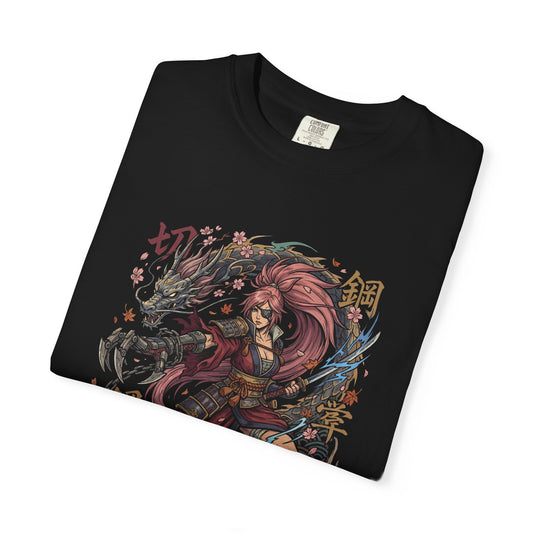 Guilty Gear Strive Baiken Pink Hair Katana Portrait Premium T-Shirt
