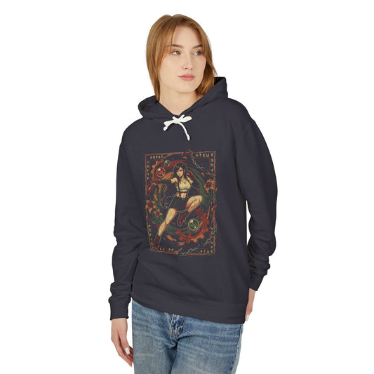 Final Fantasy VII Tifa Lockhart Black Skirt Boots Design Unisex Premium Hoodie