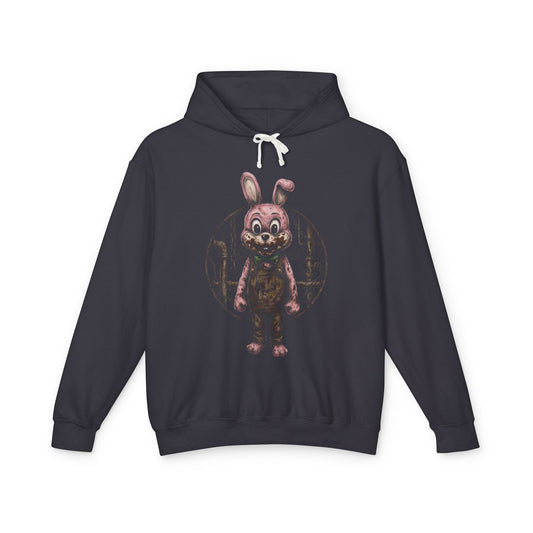 Silent Hill Robbie Rabbit Inspired – Lakeside Amusement Horror Plush Portrait Unisex Premium Hoodie