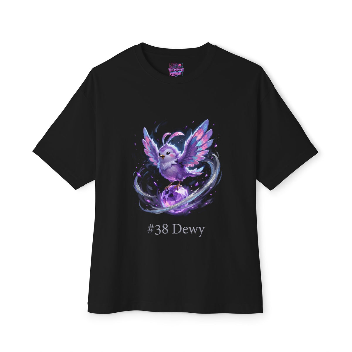 Dewy Aniimo Moonlit Oil Painting Creature Art - Oversized Premium Tee
