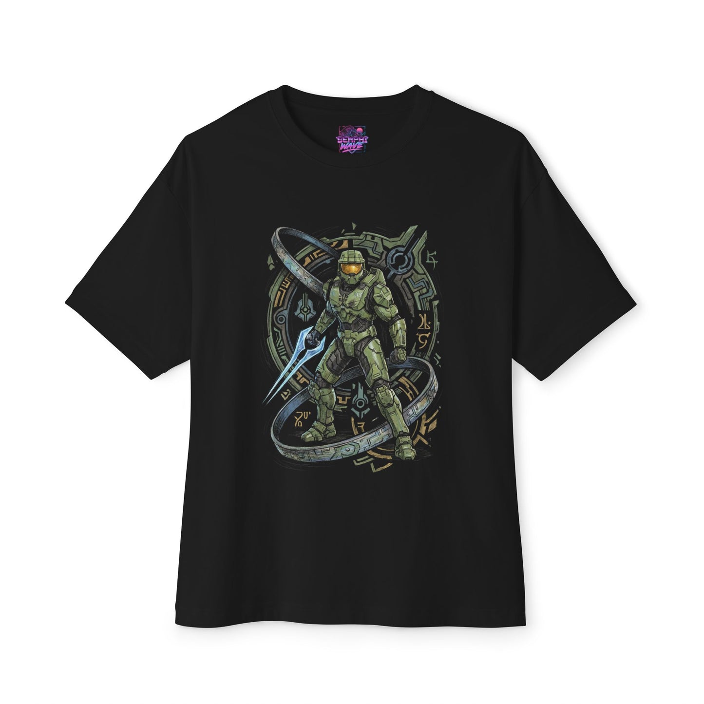 Master Chief Halo: Halo Rings Guardian Premium Oversized Unisex T-Shirt