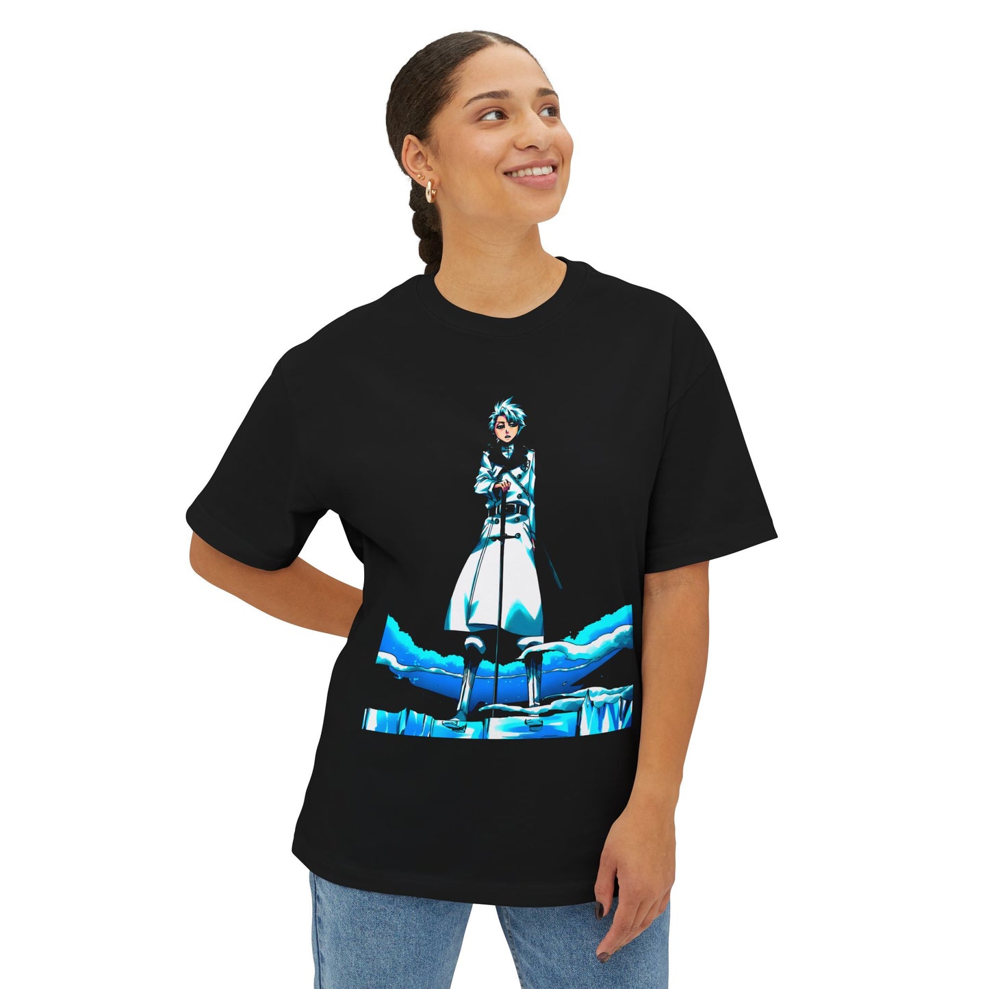 Toshiro Hitsugaya Bleach Anime Streetwear Graphic Tee - Oversized Premium Tee