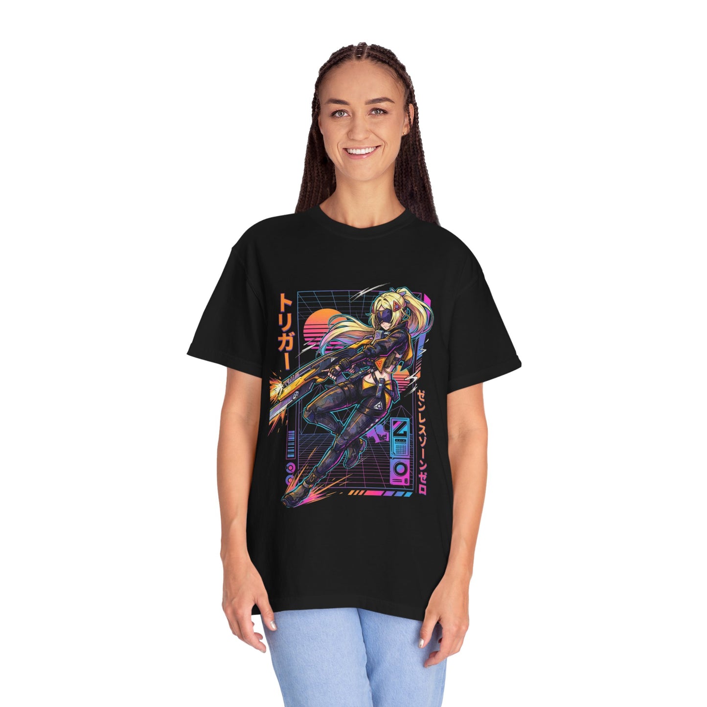 Trigger Zenless Zone Zero Neon Retro Aesthetic Premium T-Shirt