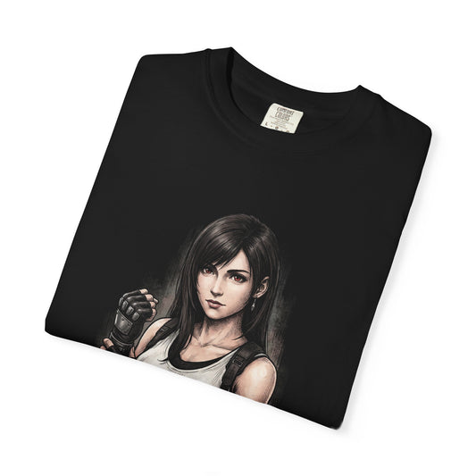 Final Fantasy 7 Tifa Lockhart Martial Arts Mastery Design Premium T-Shirt