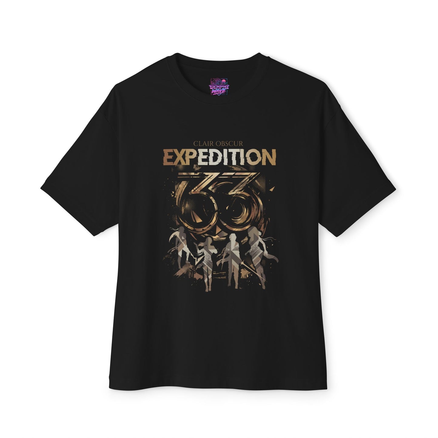 Golden Expedition 33: Red Gommage Street Fashion Legend Facing the Paintress Premium Oversized Unisex T-Shirt