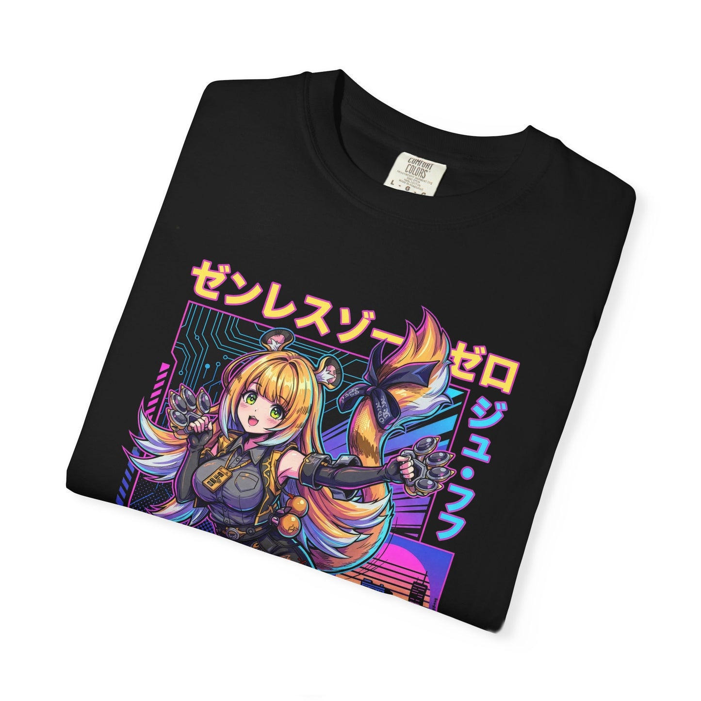 Ju Fufu Zenless Zone Zero Synthwave Retro Neon Tiger Premium T-Shirt