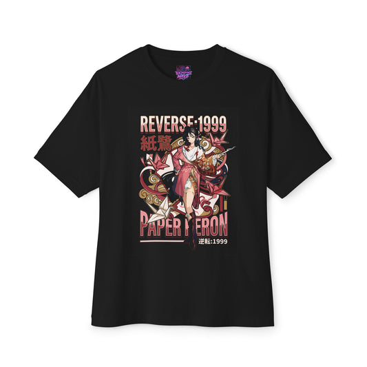 Daoist Paper Heron Reverse 1999 – Red Paper Magic Premium Oversized Unisex T-Shirt
