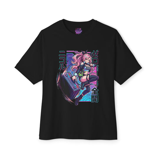 Zenless Zone Zero Nicole Demara Full Power Briefcase Fan Art Oversized T-Shirt