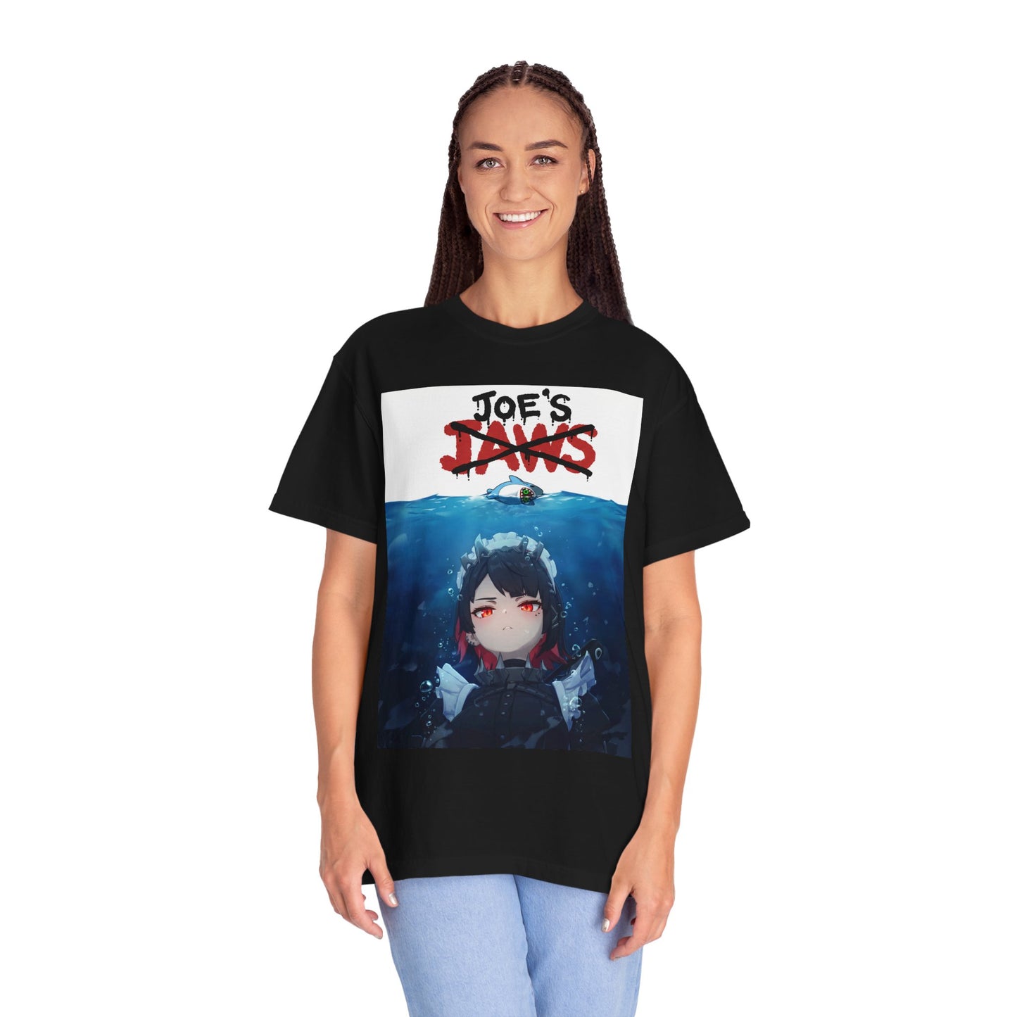Shark Maid Ellen Joe Jaws Style – Surfacing from Depths Crossover Art Premium T-Shirt