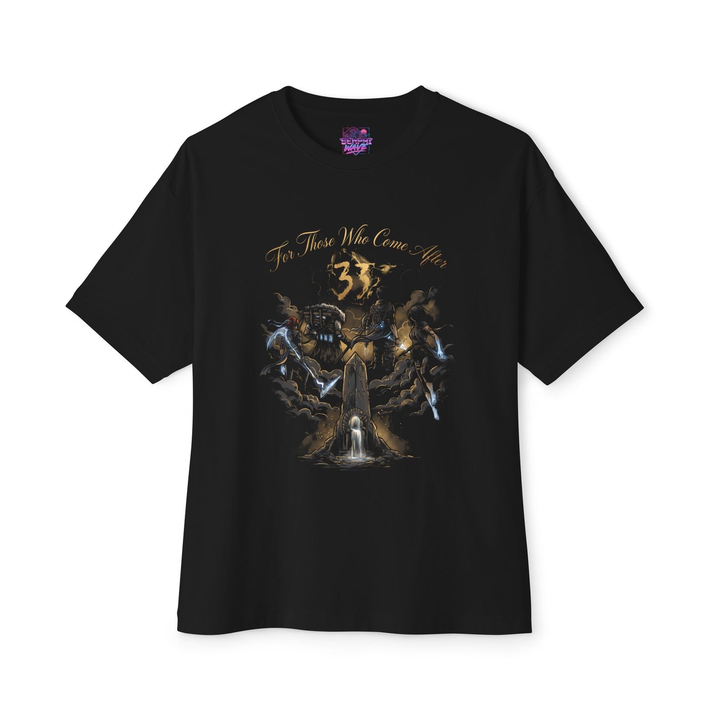 Expedition 33: Red Gommage Street Fashion Legend Facing the Paintress Premium Oversized Unisex T-Shirt