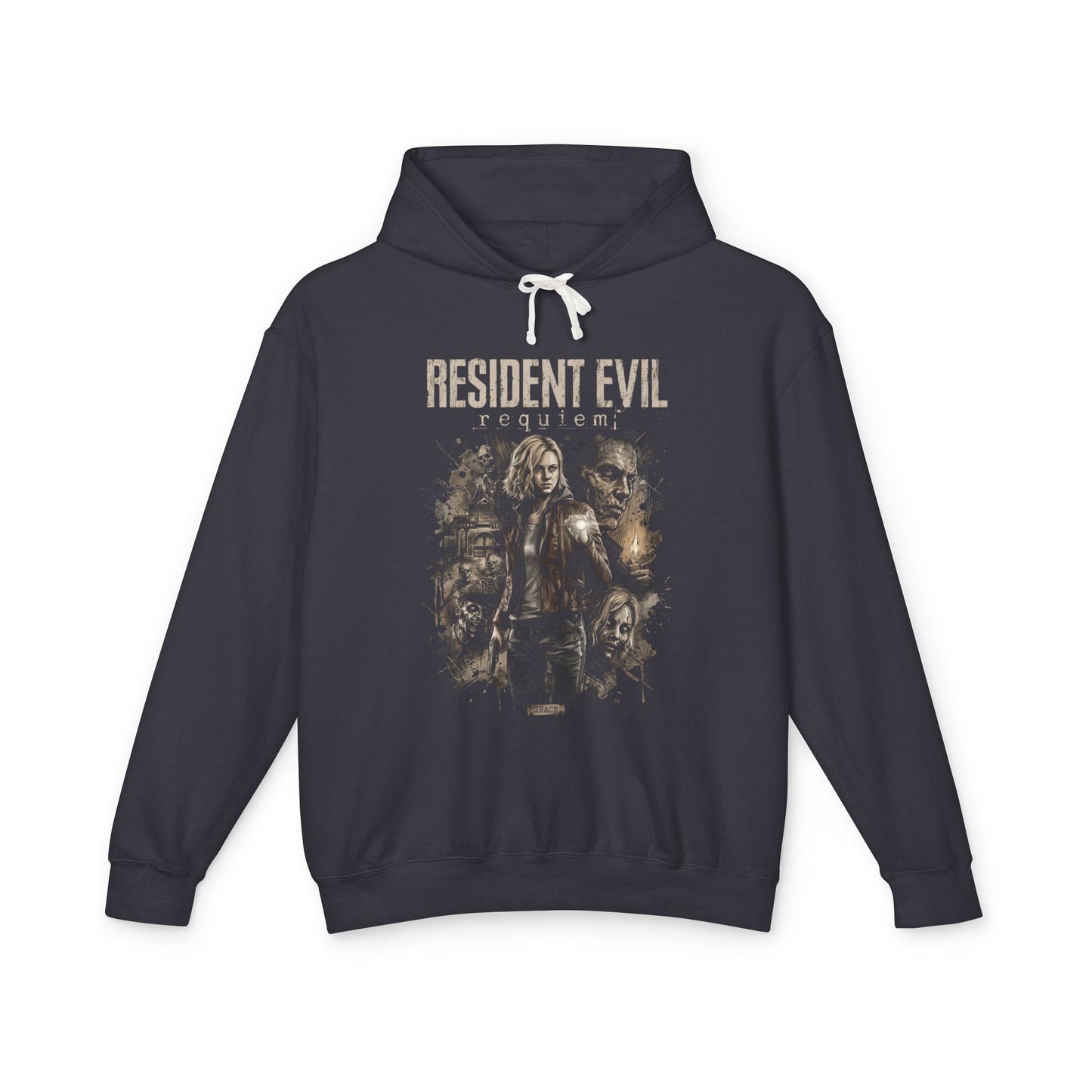 Resident Evil Requiem Grace Ashcroft Alyssa Daughter Tribute Design Unisex Premium Hoodie