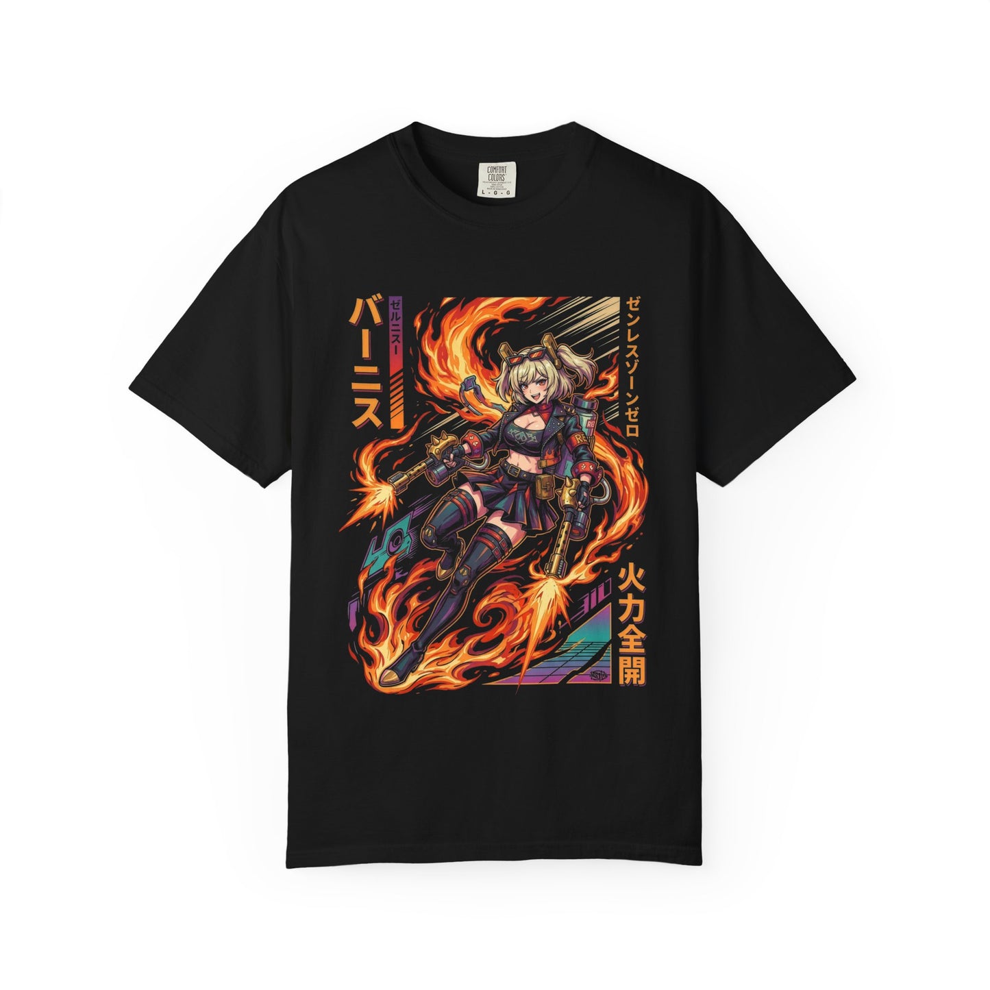 Synthwave Burnice Sons of Calydon Mixologist Zenless Zone Zero Premium T-Shirt