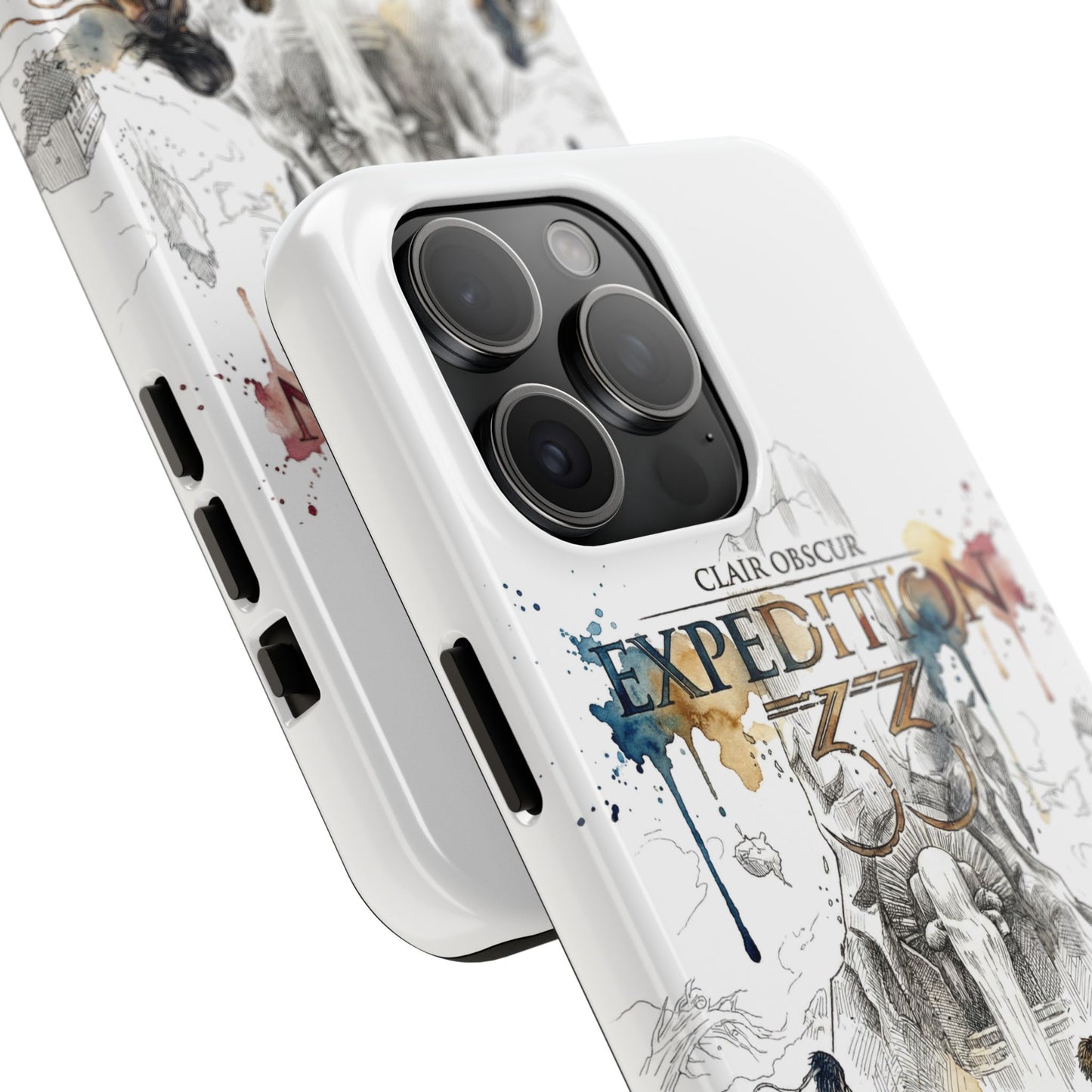 Tough iPhone Case — Clair Obscur:Expedition 33 Facing the Paintress Adventure Art Protective Cover