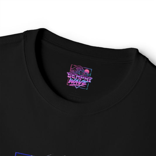 Chaos Zero Nightmare Yuki Snow Kanji Synthwave Sun Fan Art Oversized T-Shirt