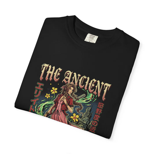 Final Fantasy VII Aerith Gainsborough Pink Dress Flower Girl Design Premium T-Shirt