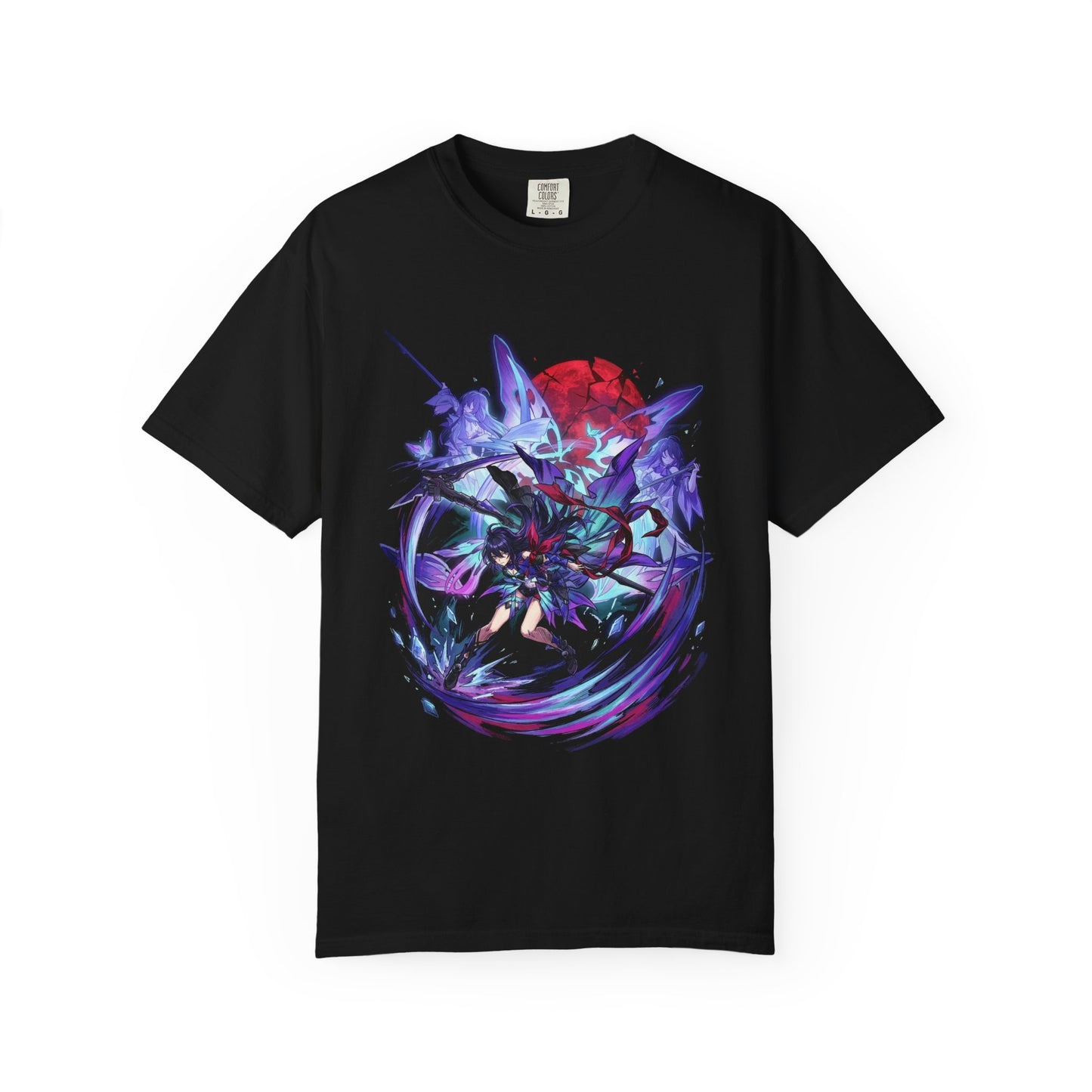HSR Seele Blue Hair Butterfly Clips Portrait Premium T-Shirt