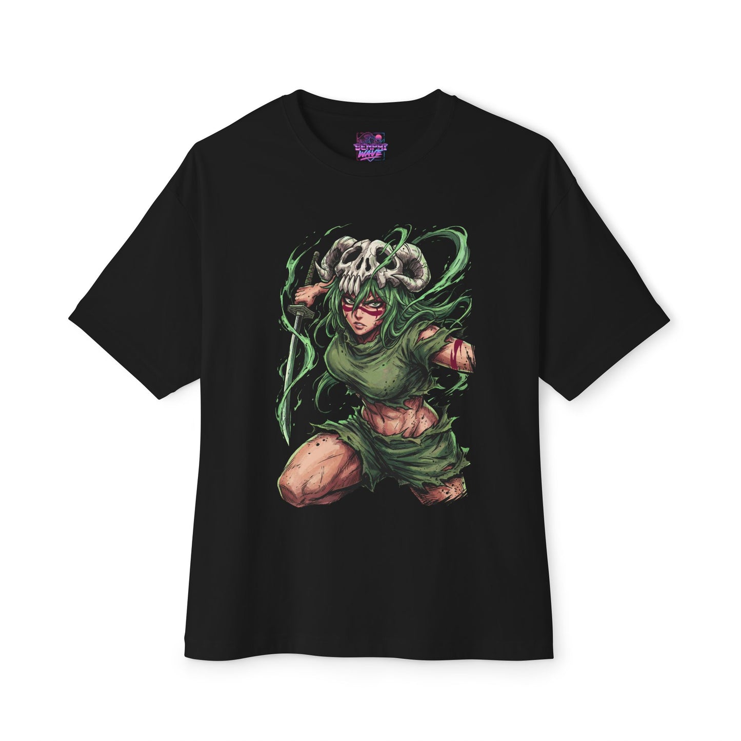 Nelliel Tu Odelschwanck Bleach Long Wavy Green Hair Art Premium Oversized Unisex T-Shirt