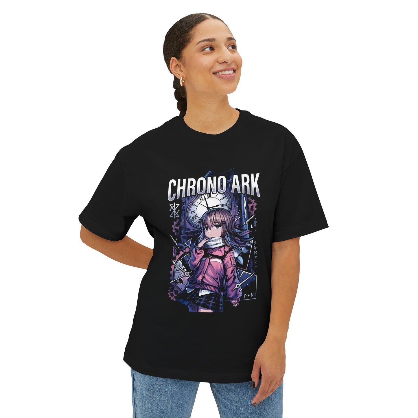 Chrono Ark Heroine Anime Gaming Graphic Tee Premium Oversized Unisex T-Shirt
