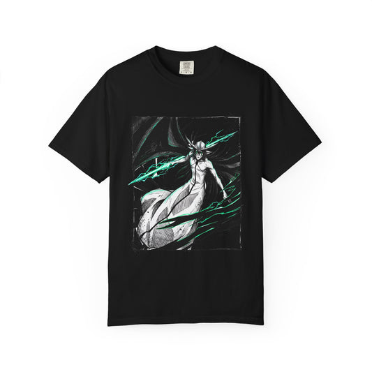 Ulquiorra Emotionless Espada Style – Short Black Hair Horned Mask Remnant Vibes Premium T-Shirt