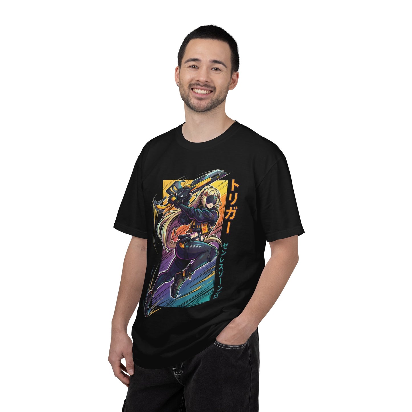 Zenless Zone Zero Trigger Retro Synthwave Electric Stun Premium T-Shirt
