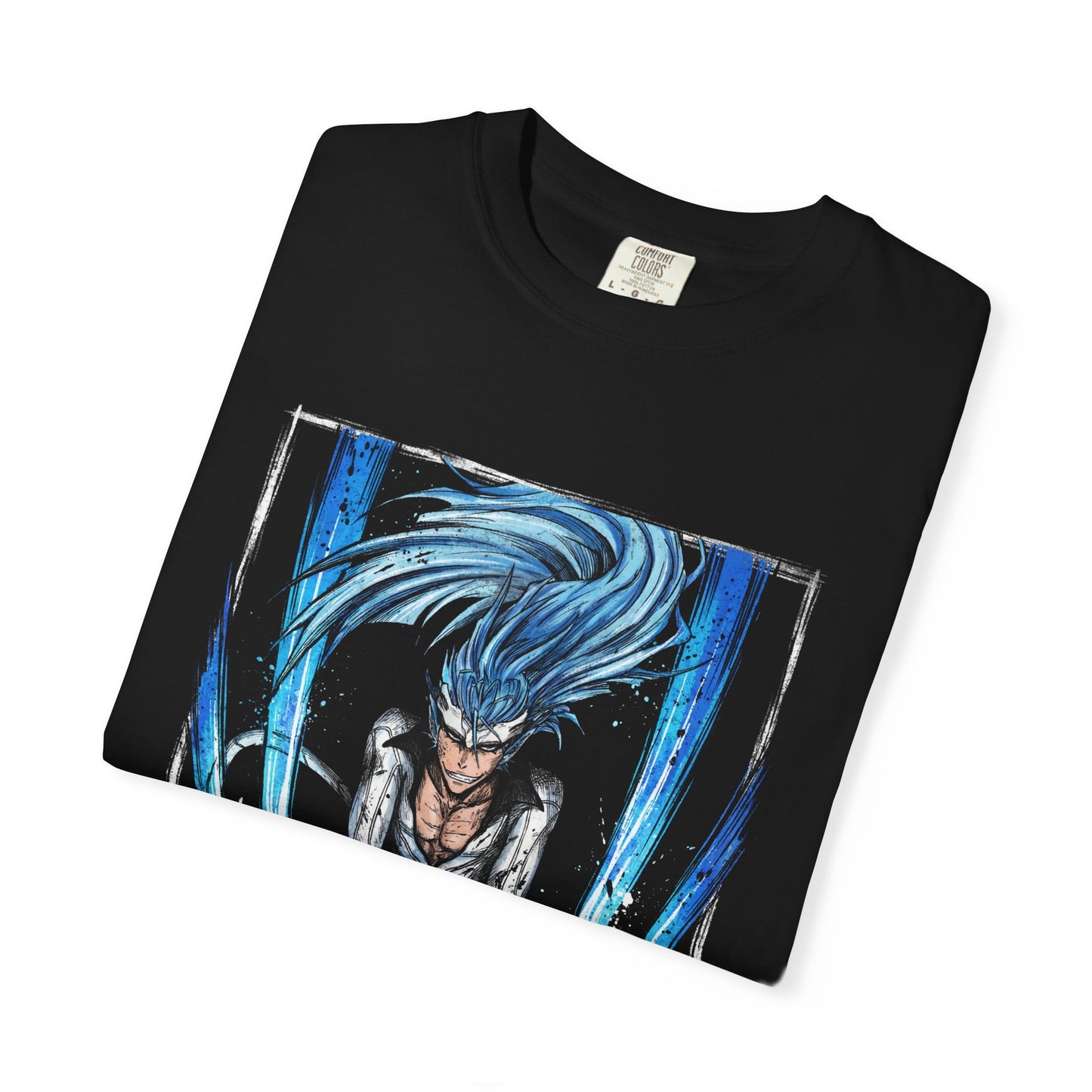 Anime Blue-Haired Antihero Inspired – Cero Claws Dynamic Pose Premium T-Shirt
