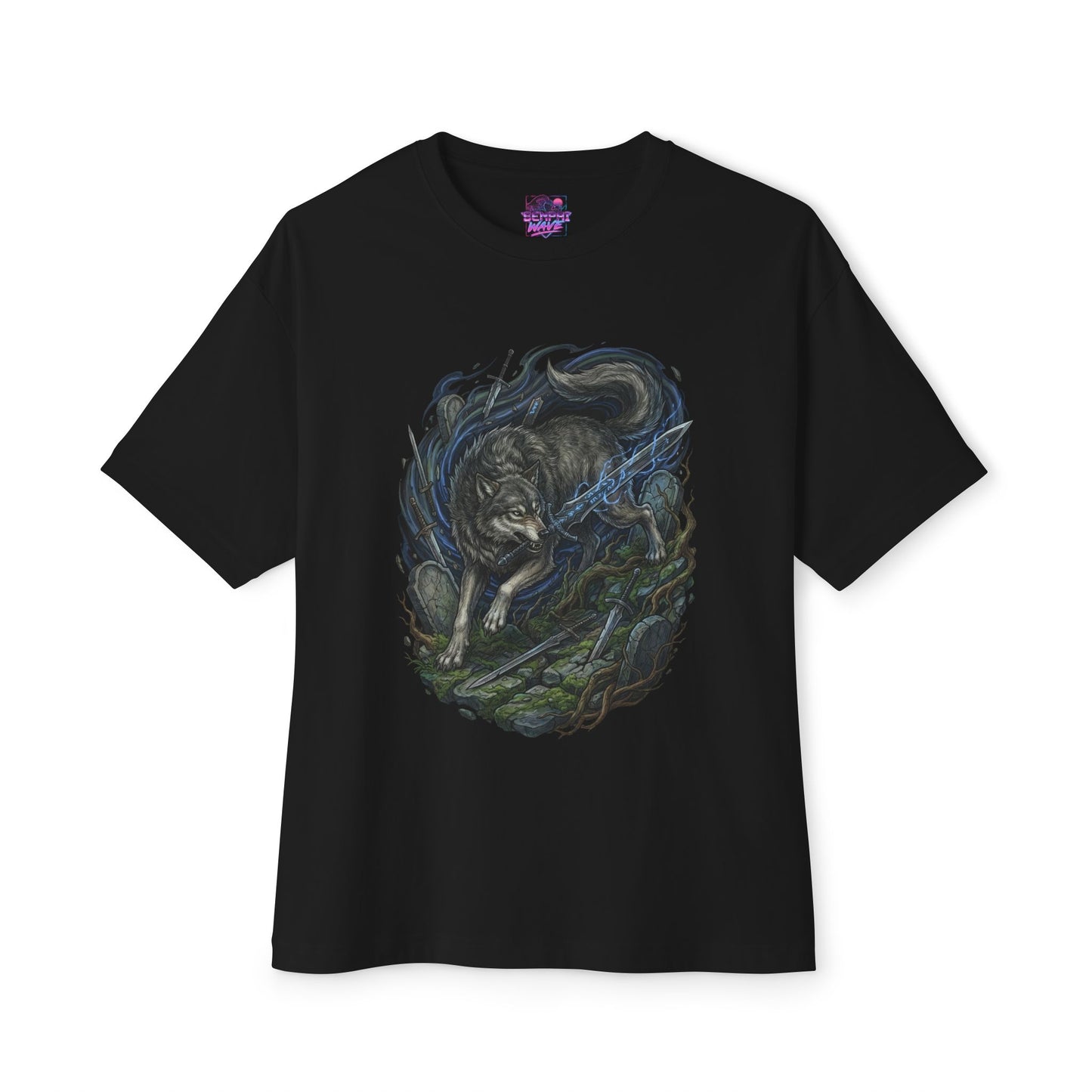 Great Grey Wolf Sif Honorable Wolf Design Premium Oversized Unisex T-Shirt