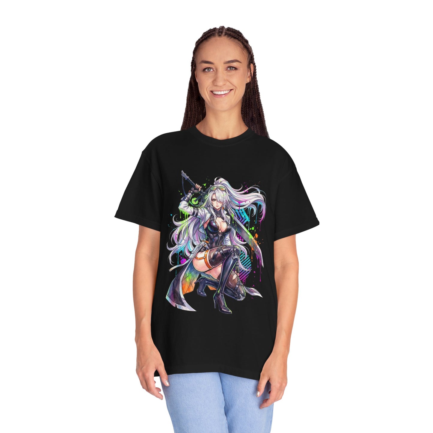 Nine Defense Scaling Burst DPS Chaos Zero Nightmare Vanguard Illustration Premium T-Shirt