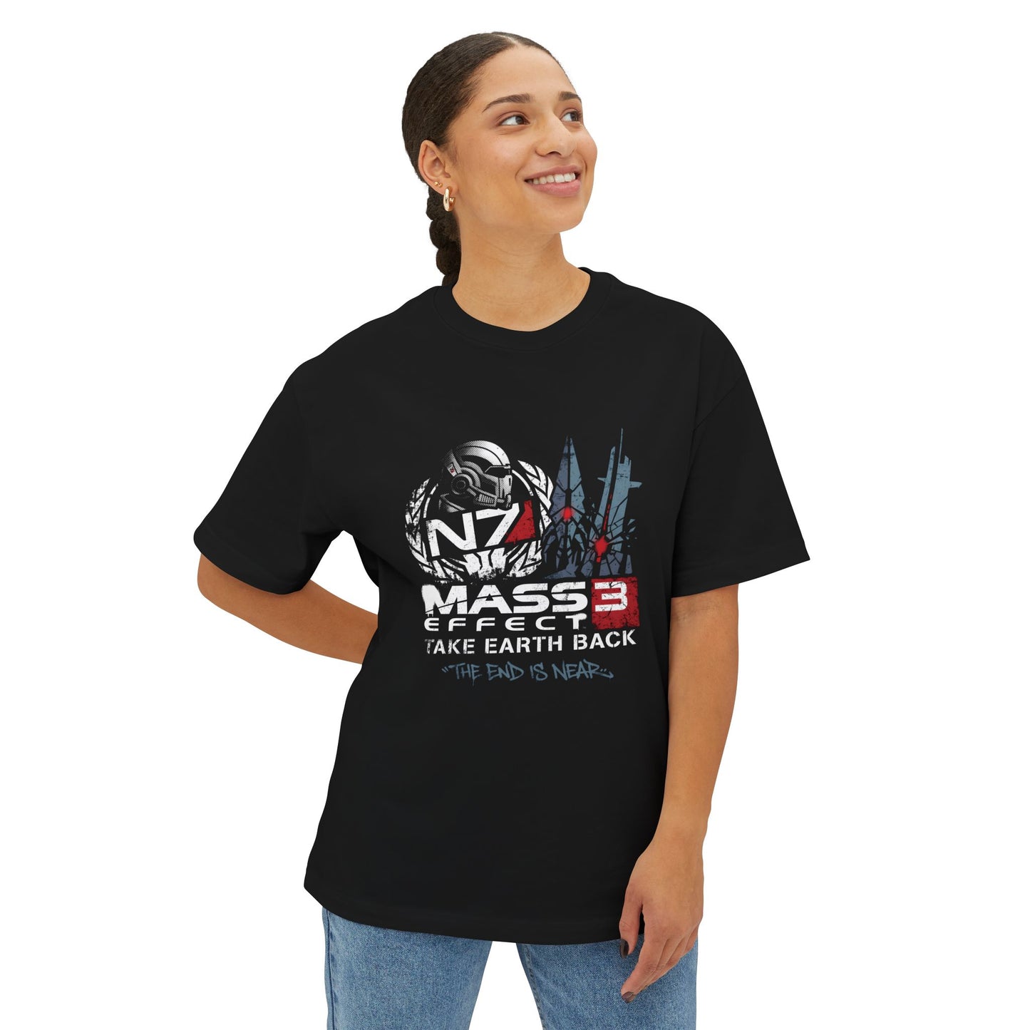 Mass Effect Normandy Crew Family Bond Premium Oversized Unisex T-Shirt