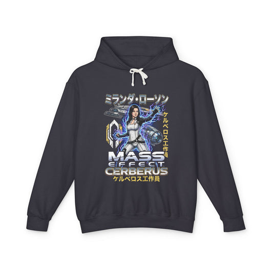 Mass Effect Miranda Lawson Cerberus Biotic Lightning Fan Art Hoodie